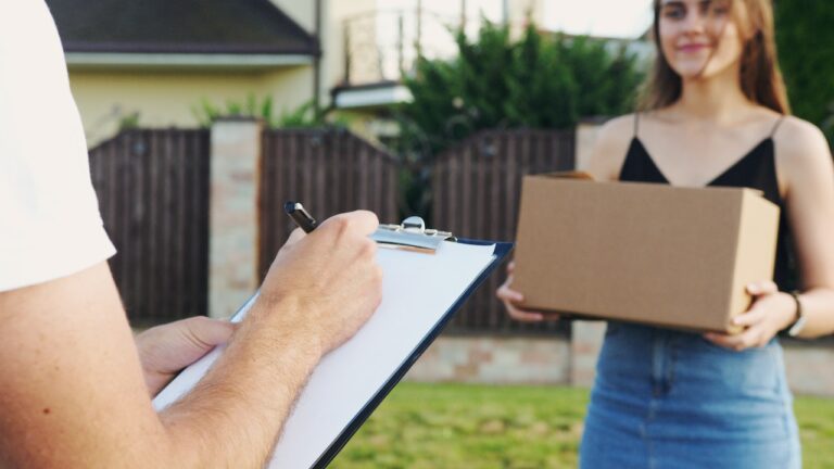 satisfação com cliente na entrega